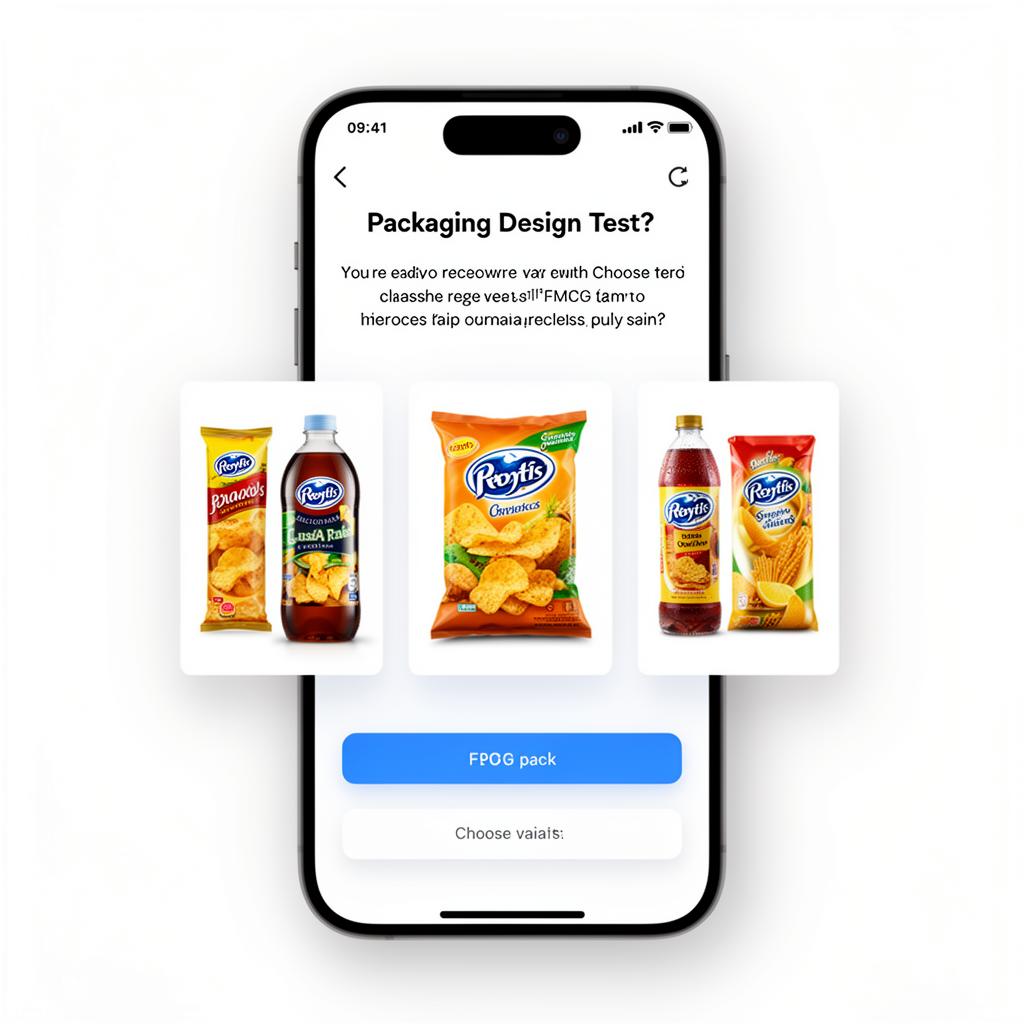 Pack testing survey interface