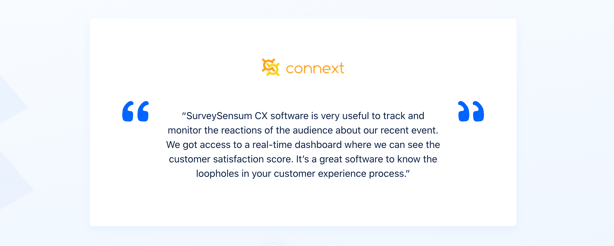 customer recommendation Testimony 