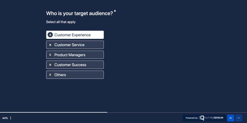 Create intuitive surveys to gain higher survey response rates