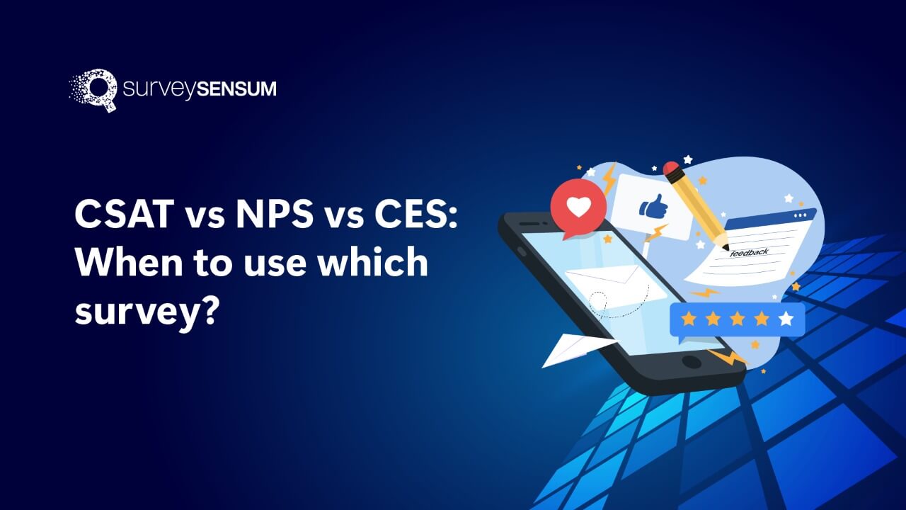 CSAT vs NPS vs CES: When to use which survey?