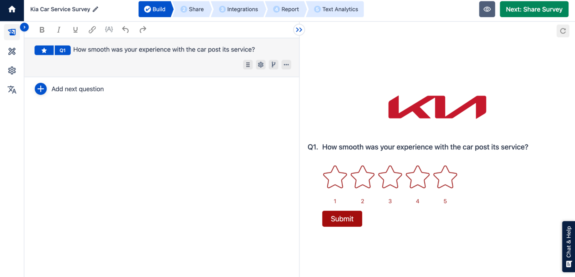 Are you also copying JD Power surveys?