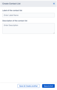 Create a contact list for the CES survey
