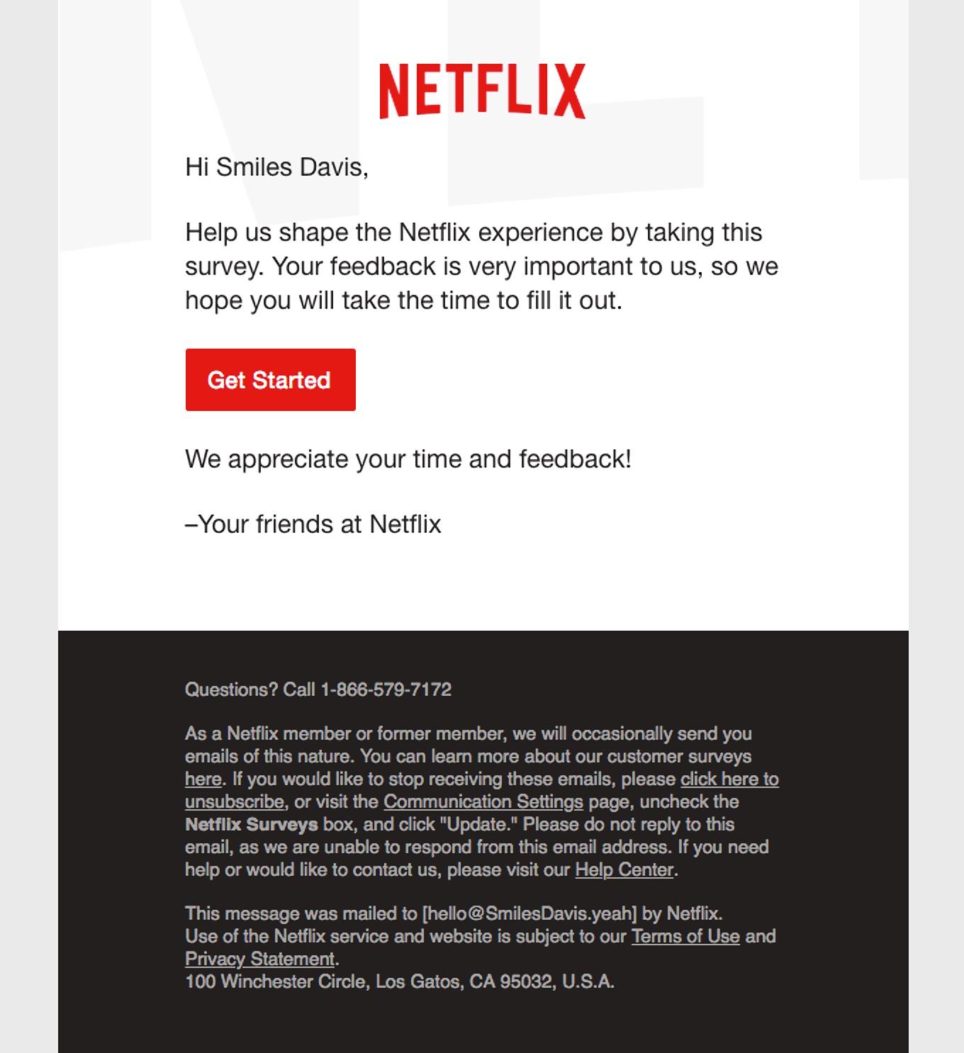 Please email. Netflix электронная почта. Письмо с Netflix. Нетфликс value. Netflix email адрес.