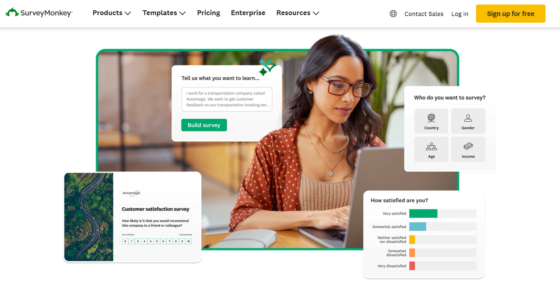 This is the banner image of surveymonkey