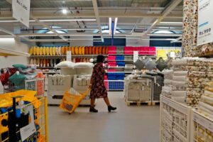 The image shows the store layout of IKEA in-store experiences