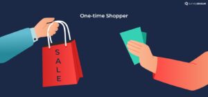 The image shows a one time shopper