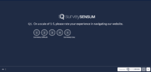 The image shows a numbered rating scale (1-5)