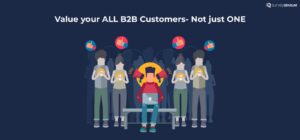 This image shows the importance of valuing all your B2B customers instead of just one.