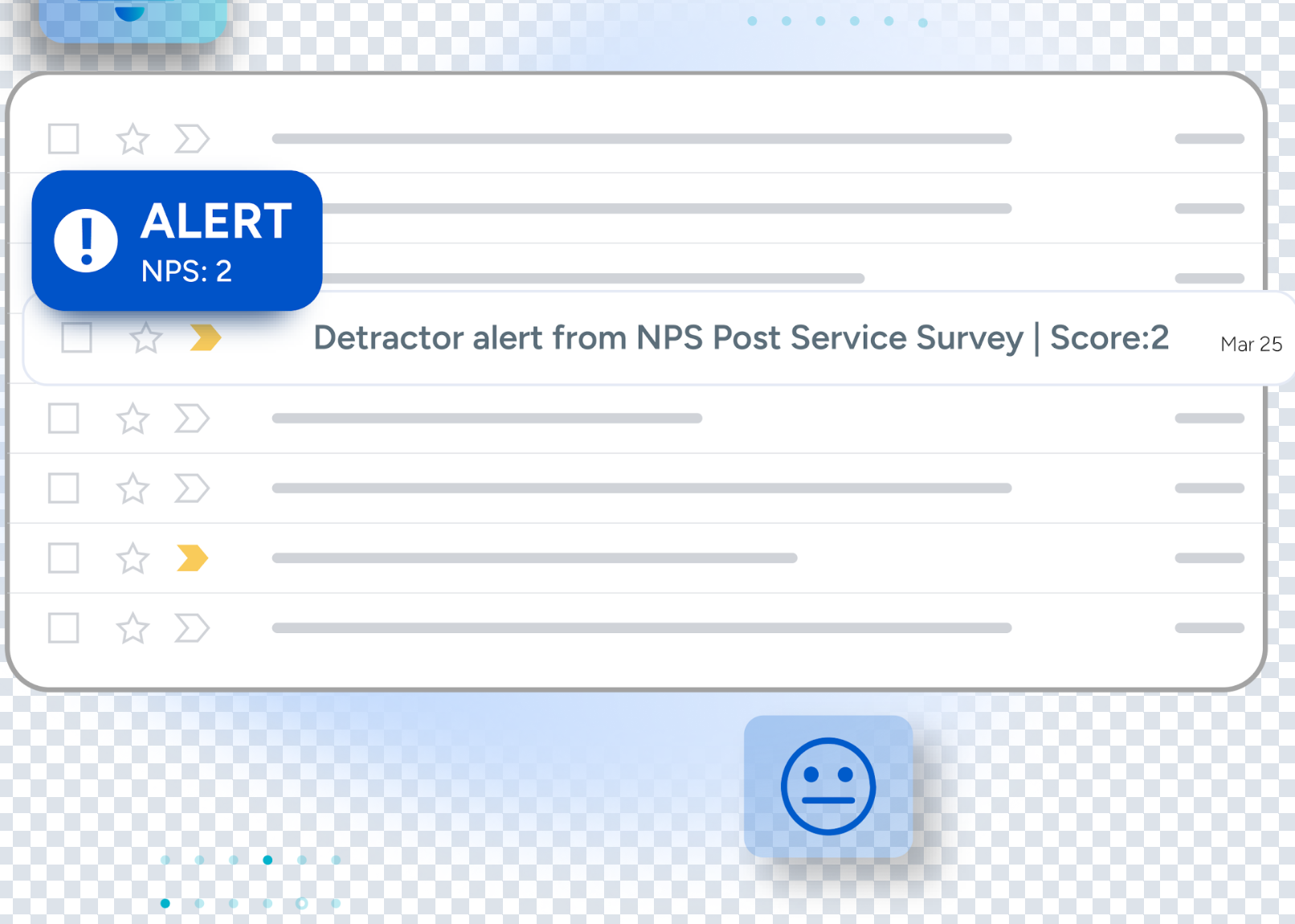 An image showing SurveySensum’s real-time detractor alerts in action—highlighting instant notifications.