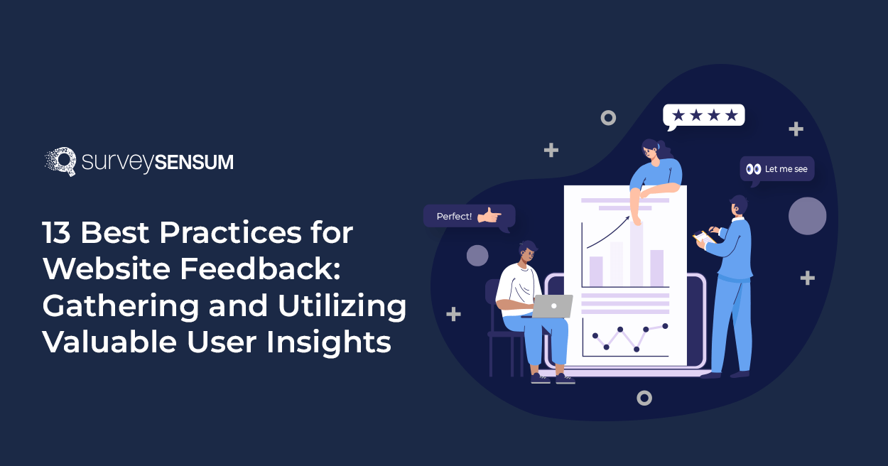 Banner image of website feedback tools where few people are analyzing the feedback received from the customers.