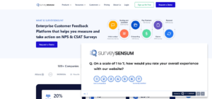 An image showing Quantitative feedback asking, On a scale of 1 to 7, how would you rate your overall experience with our website?