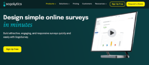 The image shows the ninth mobile survey tool - SoGoSurvey