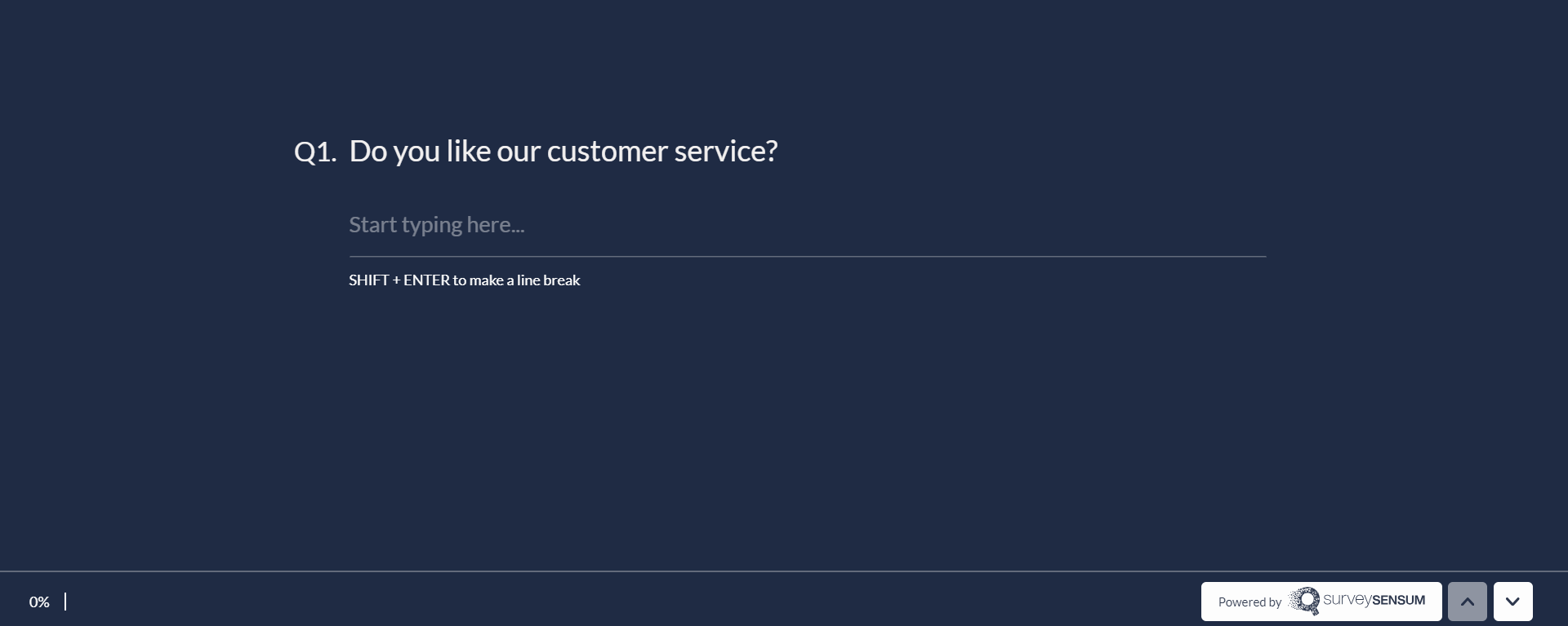  The image shows an example of a biased survey question where the customer is being asked - do you like our customer service?