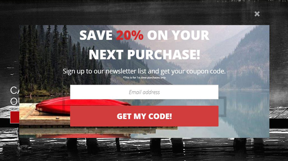  This is the image of the exit intent Offer on Next Purchase Popup of ProspectorKnives where visitors are offered a discount on their next purchase when they are about to exit the website. 