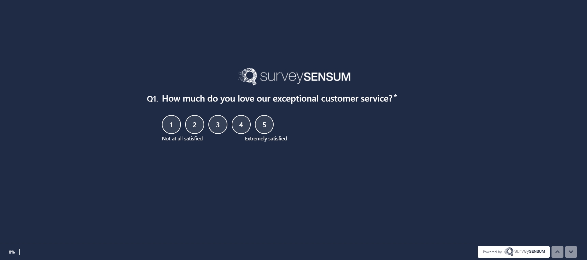 The image shows a biased CSAT question where the customer is being asked to rate their satisfaction with the customer service. However, the question makes an assumption that the customer service is already great. 