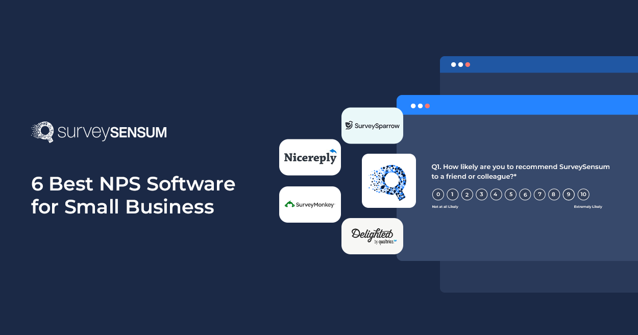 This is the banner image for the 6 Best NPS Software for Small Businesses