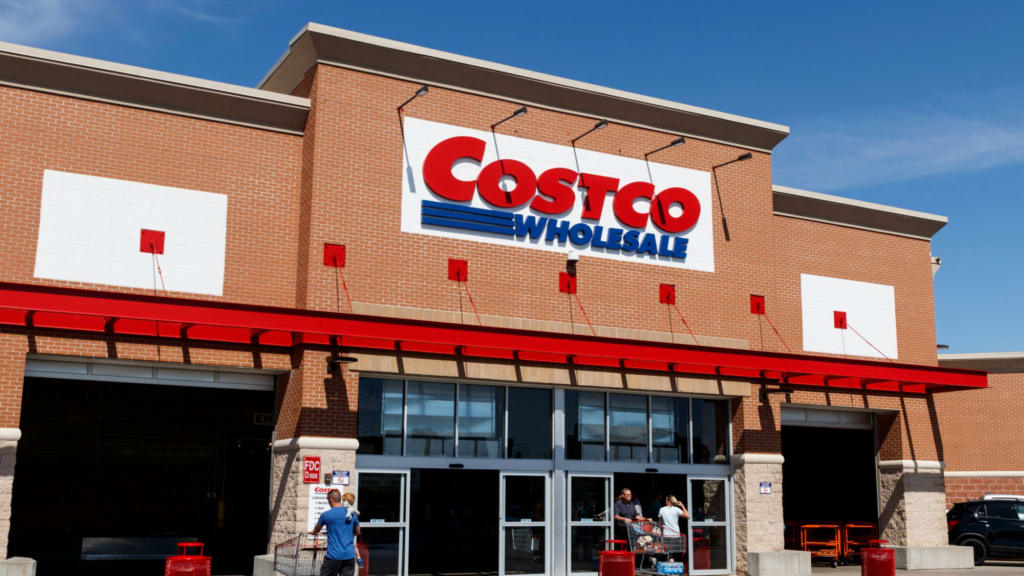 The image shows the inside of one of the Costco stores. 