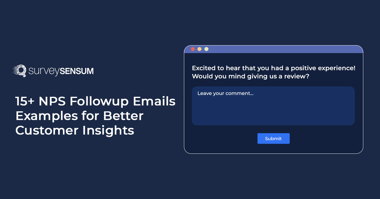 The banner image of the blog on the topic, Create Effective NPS Follow-Up Emails for Better Customer Insights