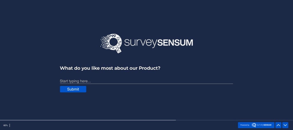 An image showing NPS follow up question for promoters created on SurveySensum