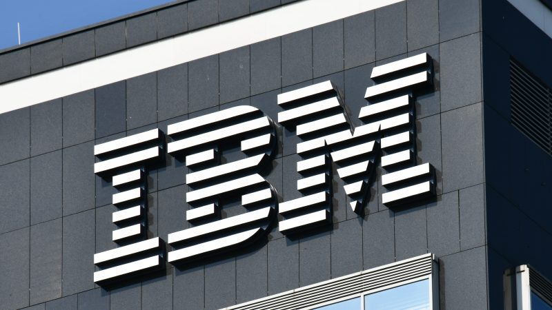 An image showing IBM’s logo, which is among the best customer service companies