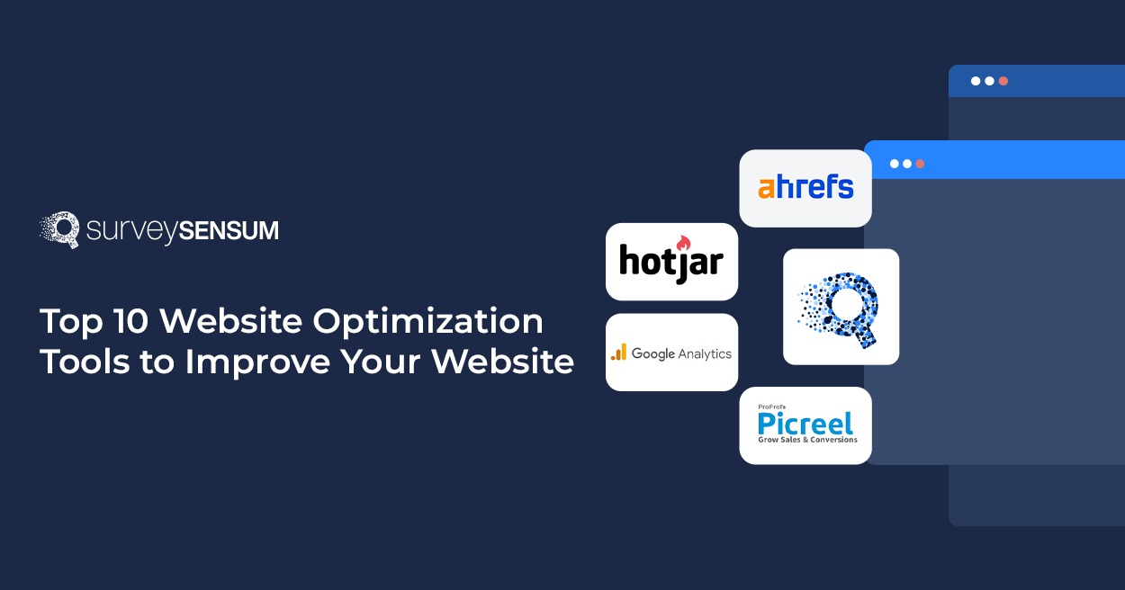 The banner image of the blog on the topic, Top 10 Website Optimization Tools to Improve Your Website