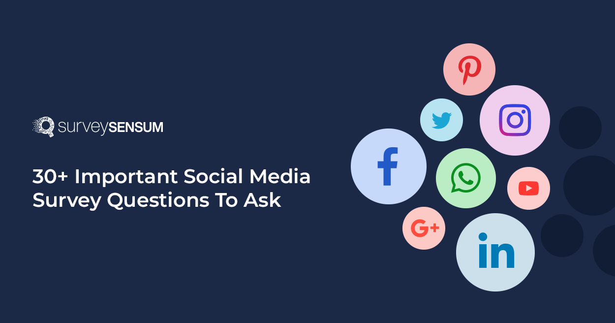 This is the banner image of social media survey questions.