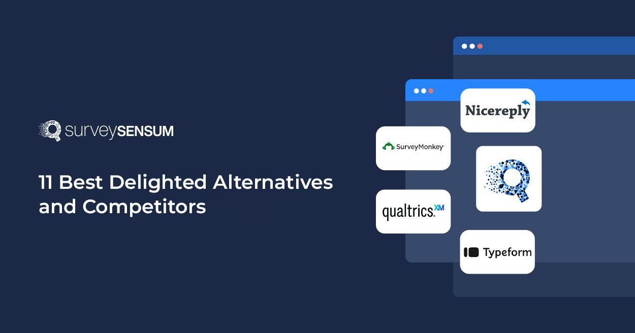 this is the banner image of delighted alternatives