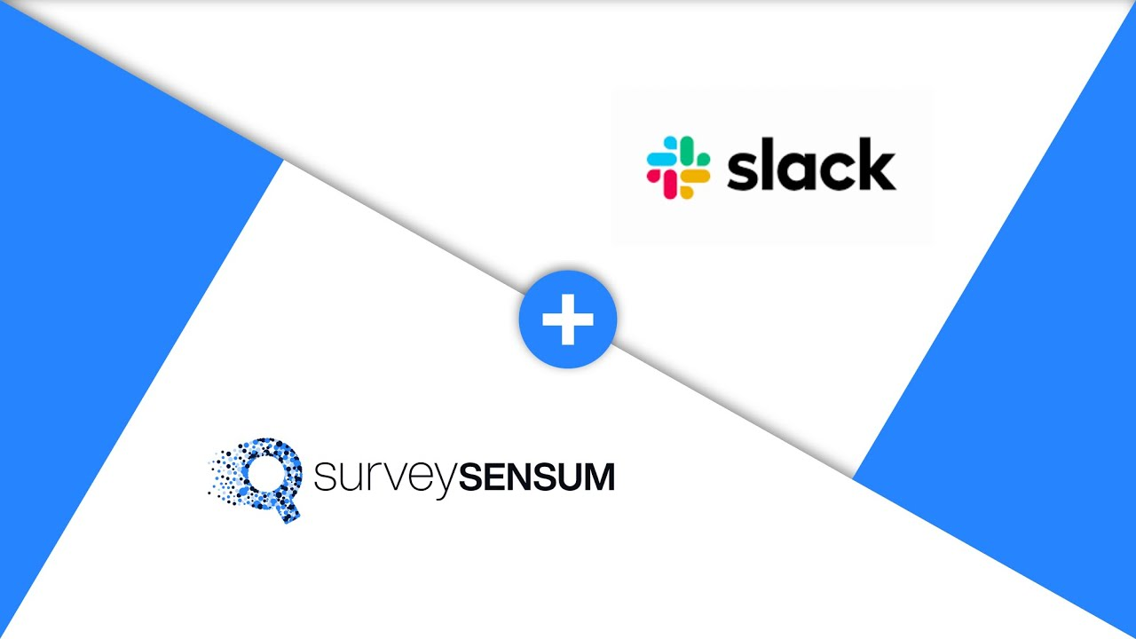 An image showing SurveySensum and Slack integration capability.