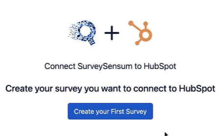 An image showing HubSpot and SurveySensum integration capability.