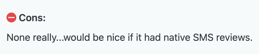 A screenshot of a customer review on Retently from the Capterra platform