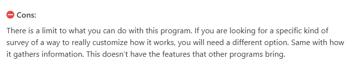 An image displaying a user review for Google Forms on Capterra, highlighting customer feedback on its features, usability, and overall experience.
