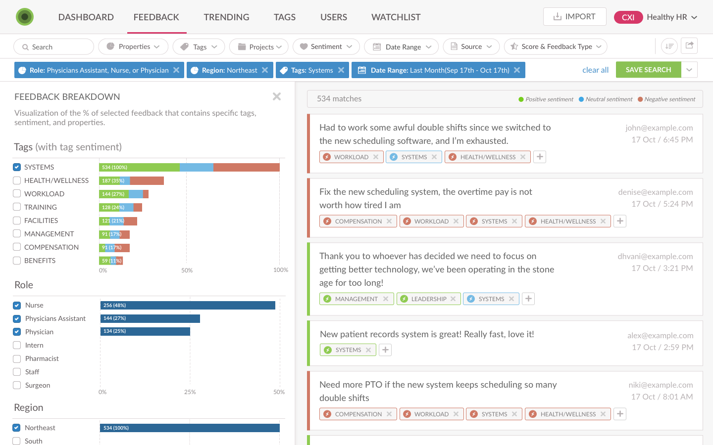 An image of the Sprout Social dashboard - the best sentiment analysis tool.