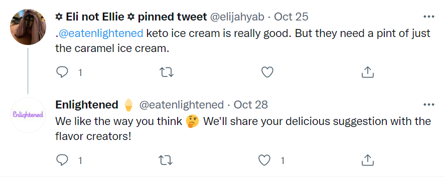 An image showing how Enlightened can conduct customer feedback analysis using Twitter customer reviews