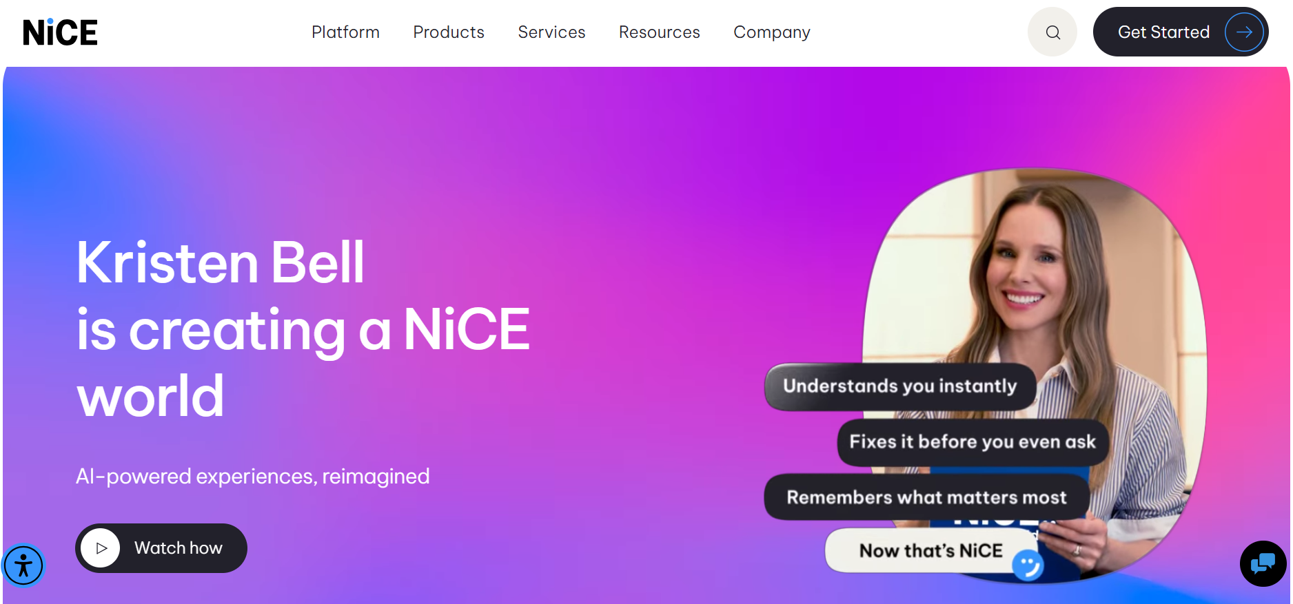 NICE Satmetrix homepage with advanced NPS and customer experience analytics for insurers