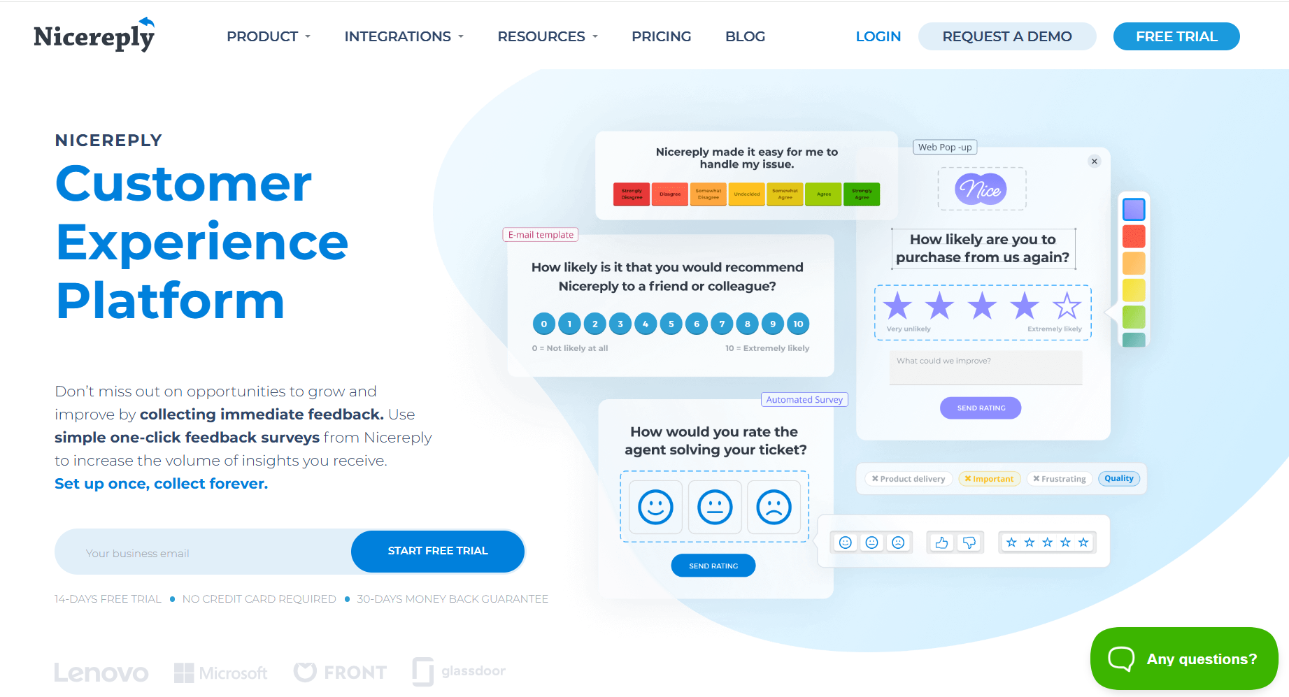 This is the banner image of NiceReply 