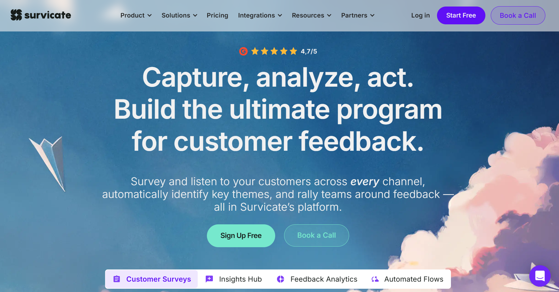 Dashboard of Survicate from the listicle of Top 5 NPS Tools for Automotive Brands in 2026 – See What’s Really Happening at Every Workshop by SurveySensum 