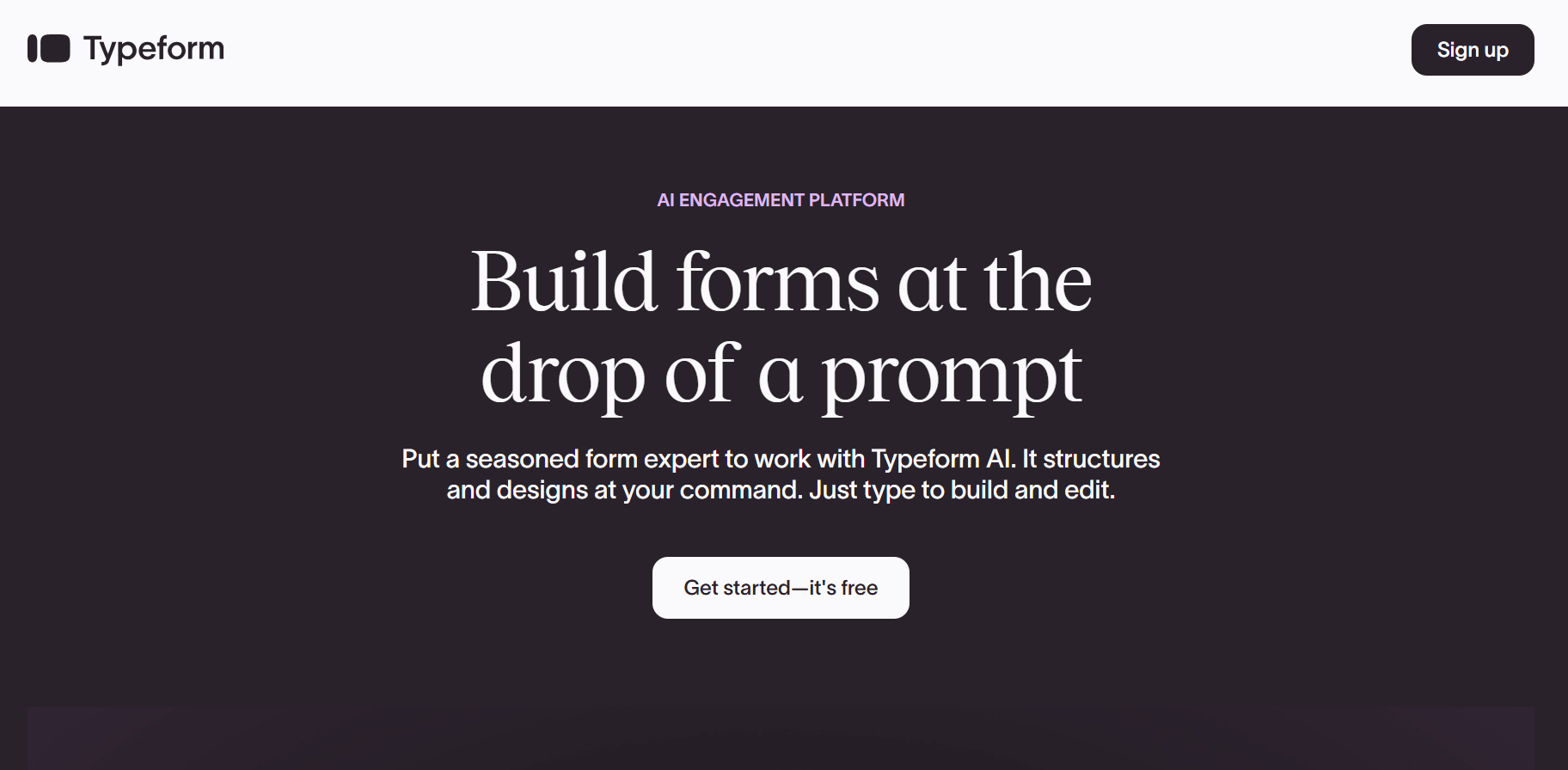 Dashboard of Typeform from the listicle Top 6 Qualtrics Alternatives in Indonesia (2026 Guide) SurveySensum