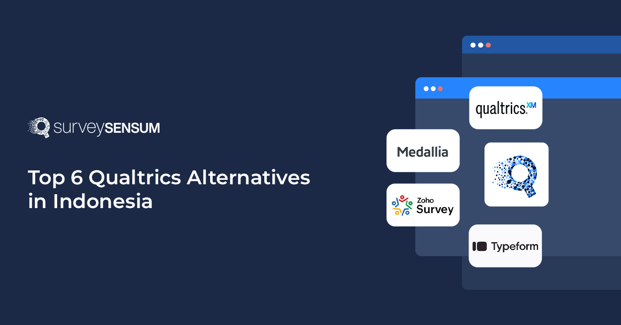 This is the banner image of top 6 qualtrics alternatives in Indonesia.