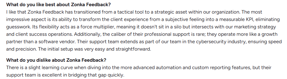 Zonka feedback pros and cons