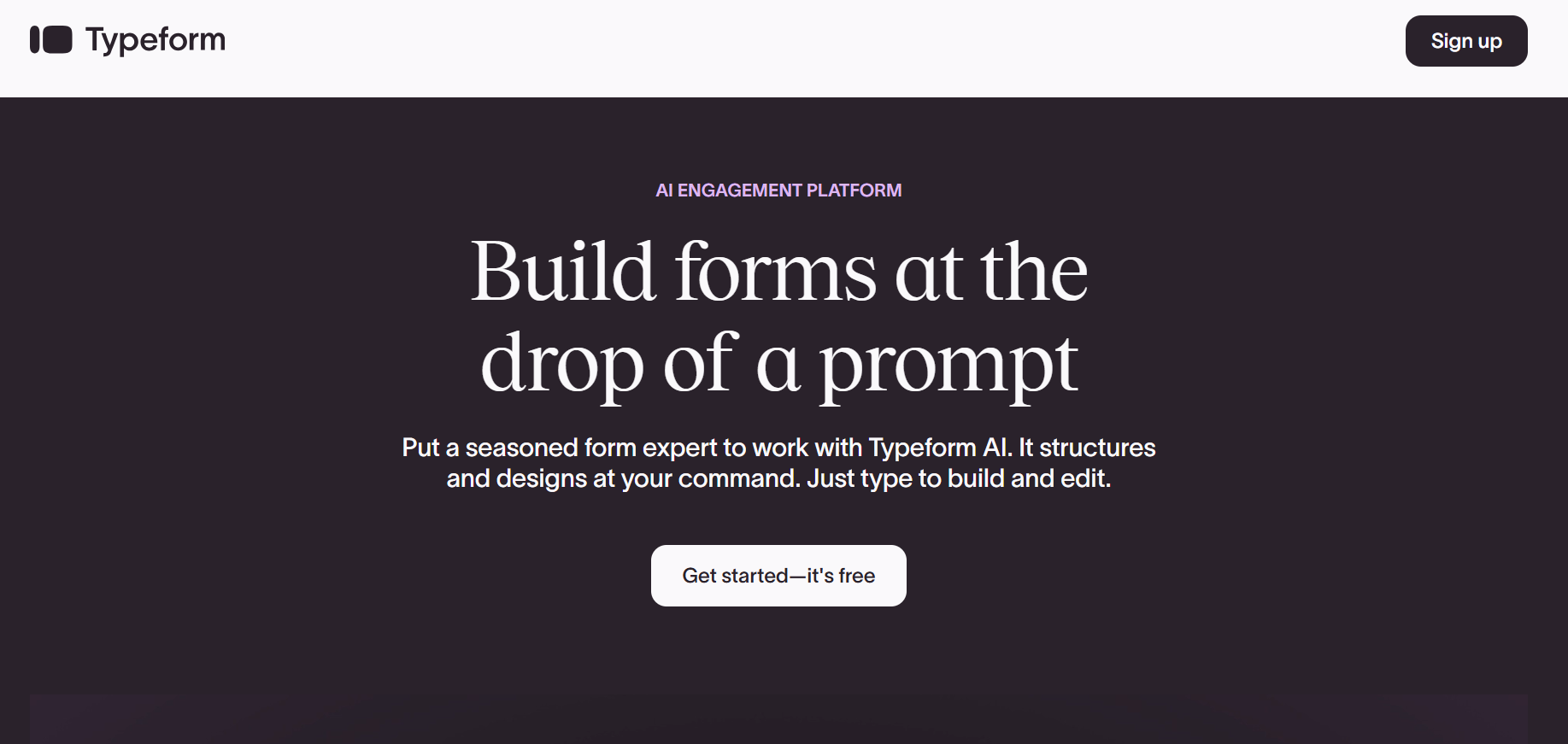 Dashboard of Typeform from the listicle of SurveyMonkey Alternative in Malaysia: Why CX Teams Are Switching by SurveySensum