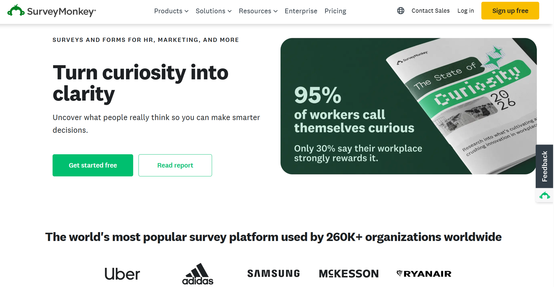 Dashboard of SurveyMonkey from the listicle of Best GetFeedback Alternatives: Compare Pricing, Features & Salesforce Integrations by SurveySensum