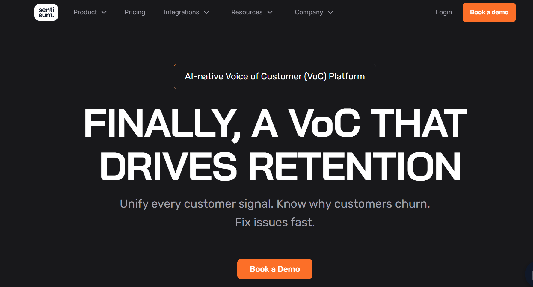 Dashboard of SentiSum from the listicle of Top 5 Medallia Alternatives in Malaysia That Save Weeks of CX Effort by SurveySensum