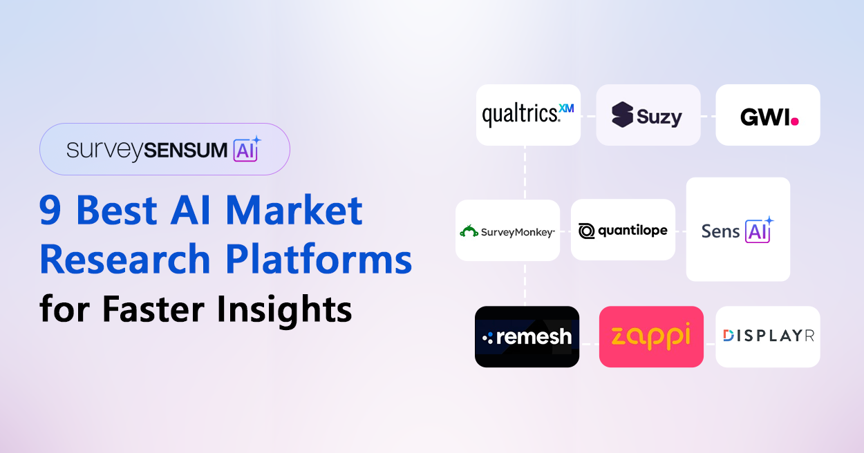 This is the banner image of 9 best AI market research platform for faster insight