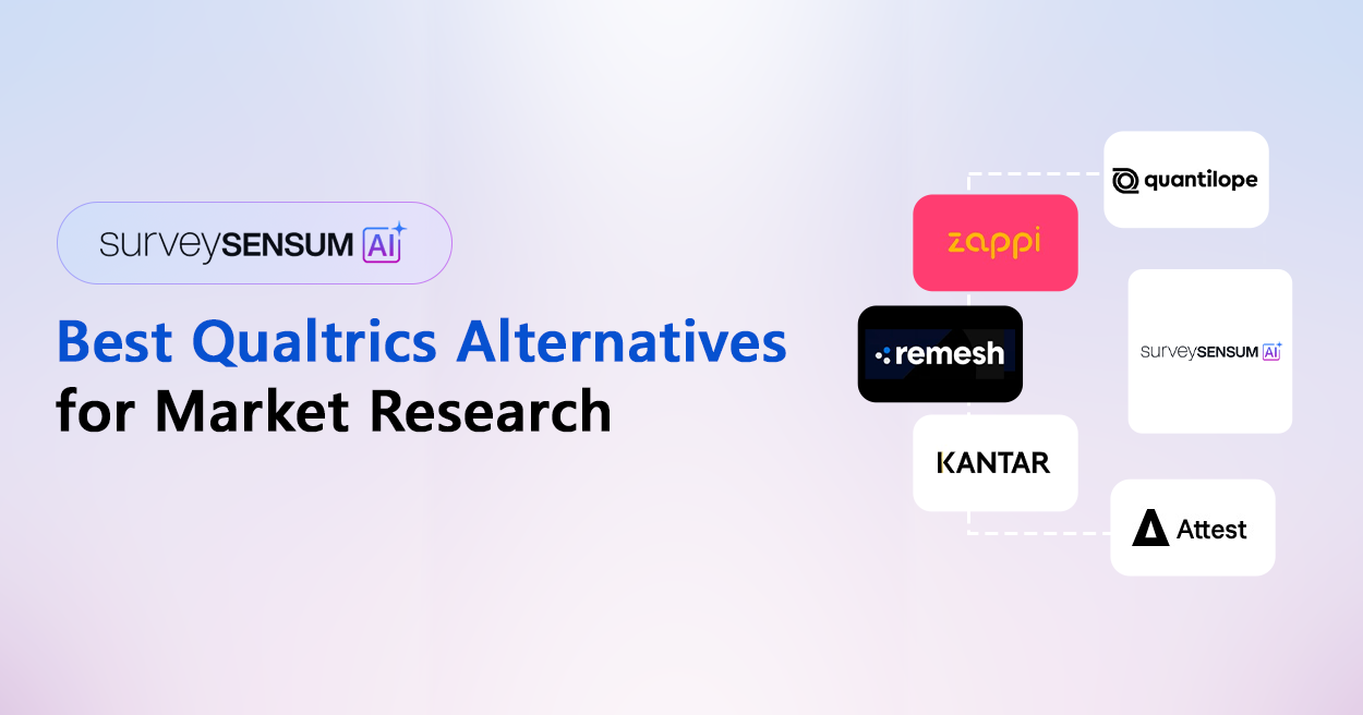 This is the banner image of Best Qualtrics Alternatives for Market Research by SurveySensum