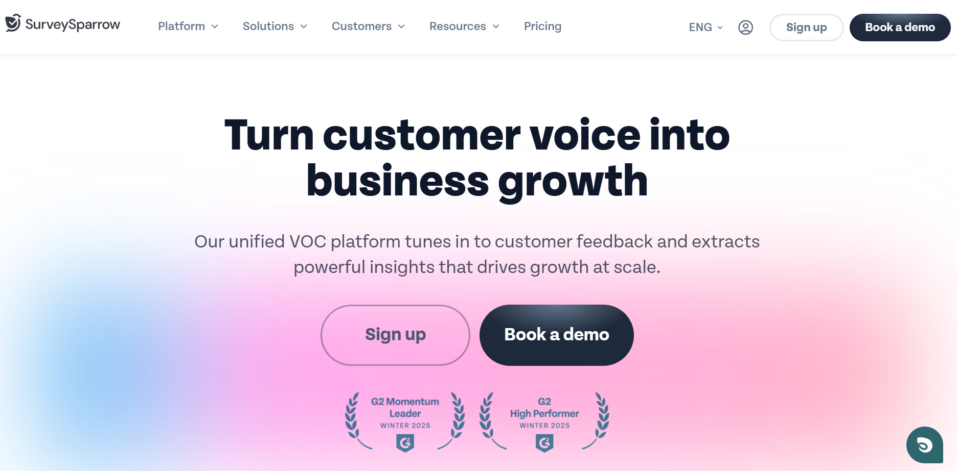 Dashboard of SurveySparrow from the listicle of Top QuestionPro Alternatives in Indonesia for CX Teams by SurveySensum