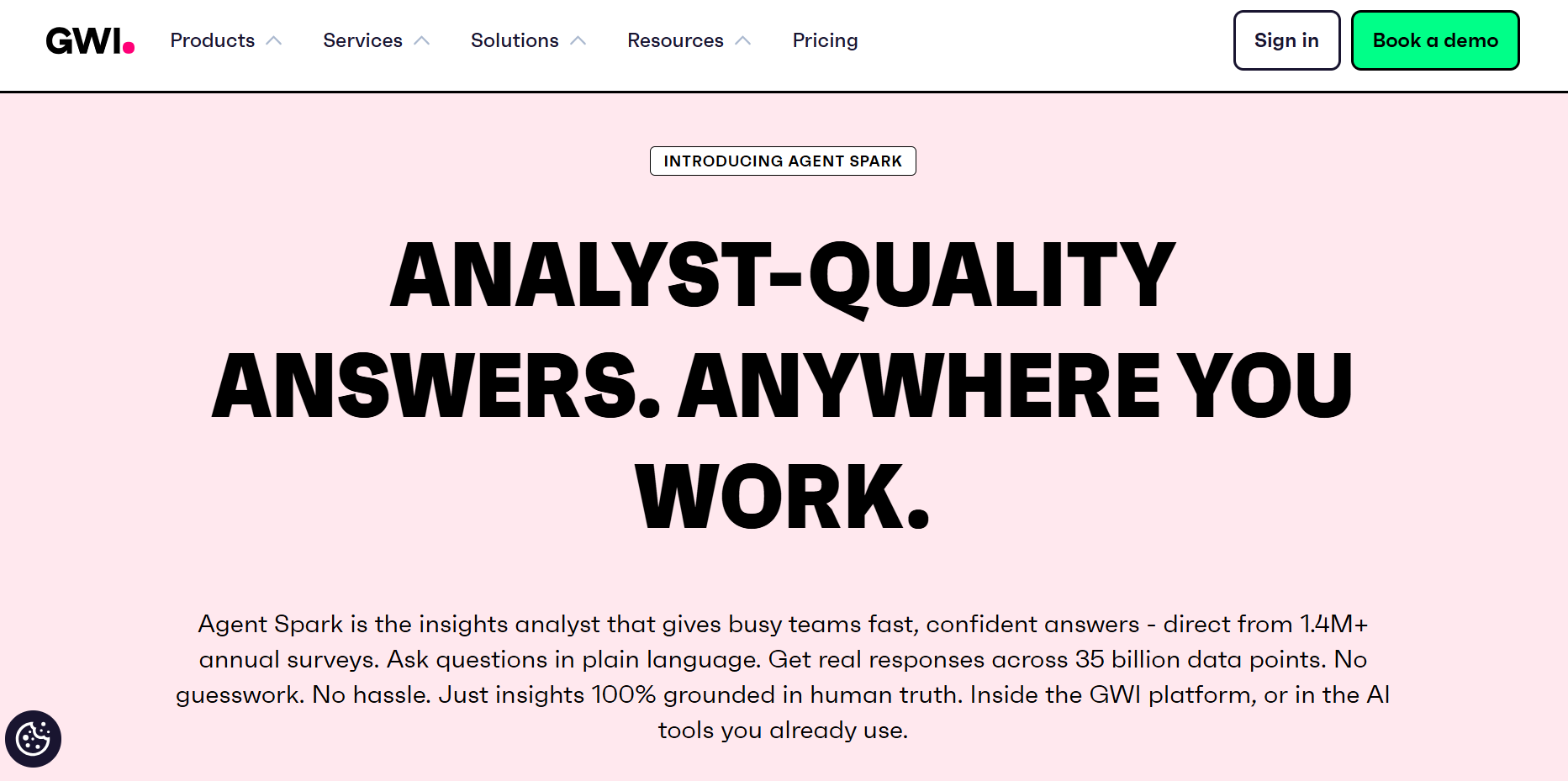 Dashboard of GWI Spark from the listicle of 9 Best AI Market Research Platforms for Faster Insights by SurveySensum