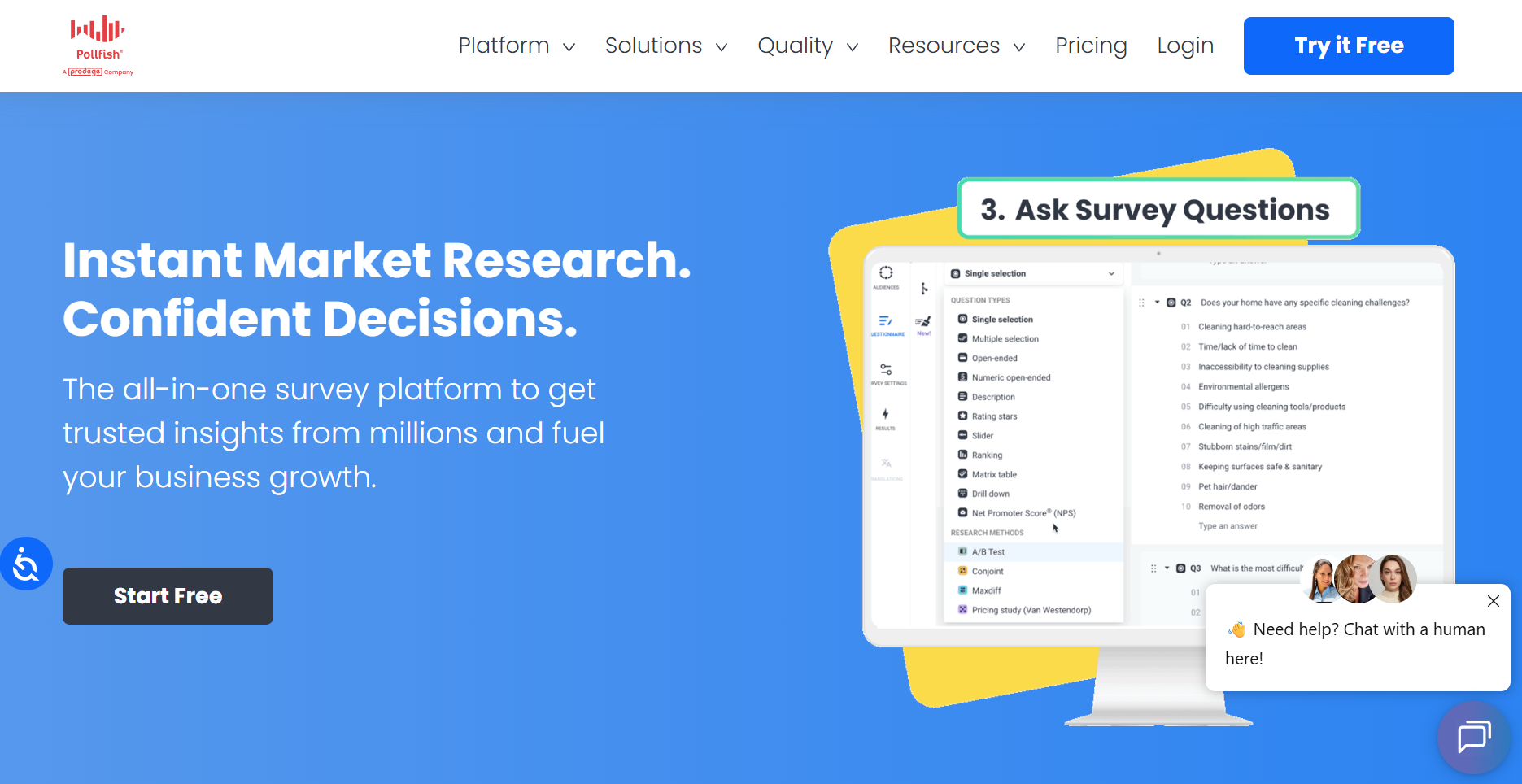 Dashboard of Pollfish from the listicle of Best Qualtrics Alternatives for Market Research by SurveySensum