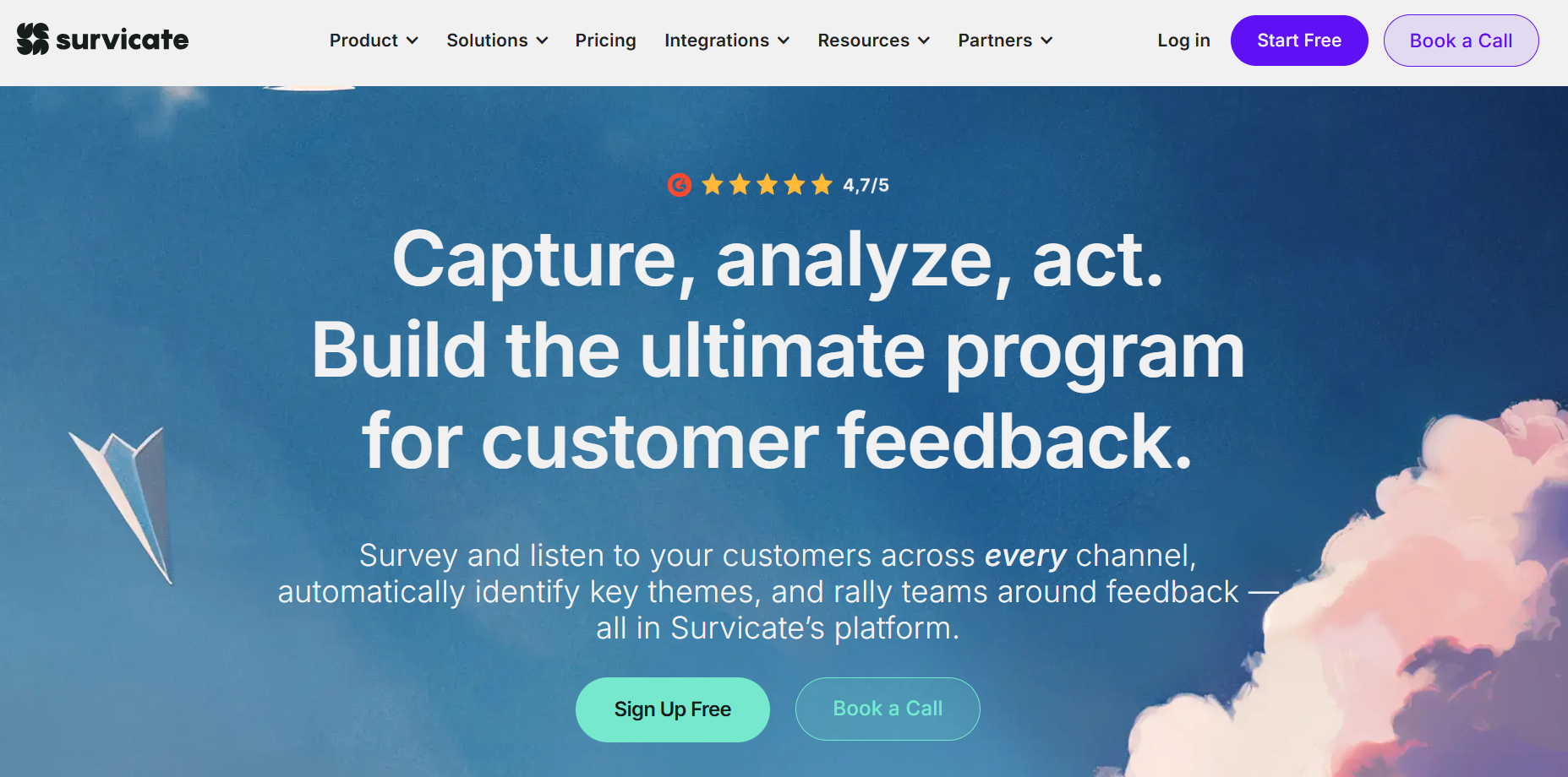 Dashboard of Survicate from the listicle of Best NPS Software: From Measurement to Action by SurveySensum
