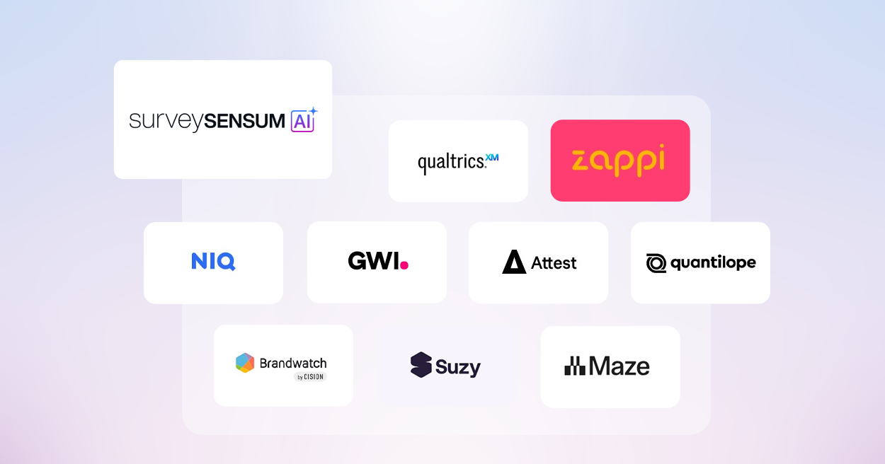 This is the banner image of 10 Best Consumer Insights Platforms for Faster Research by SurveySensum